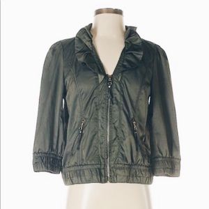 White House Black Market green jacket